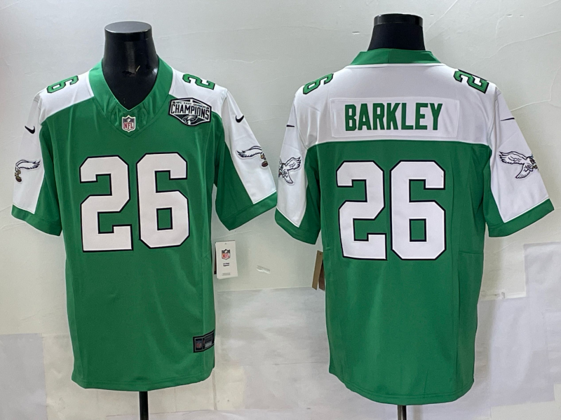 Men 2025 Philadelphia Eagles #26 Barkley green Nike Limited NFL Jersey style 003->philadelphia eagles->NFL Jersey